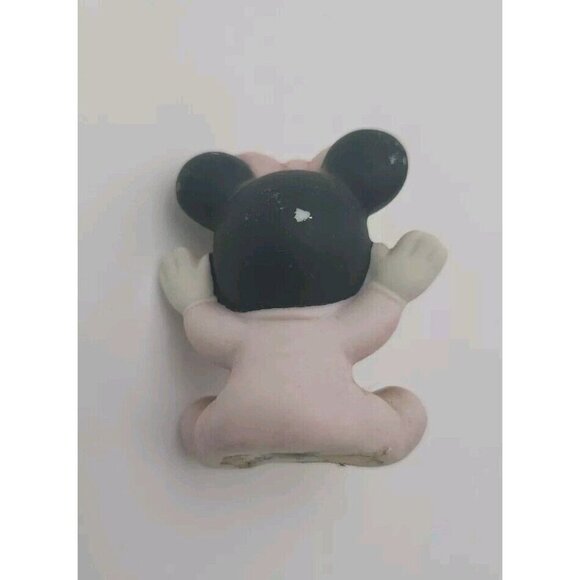 2-Vintage Disney Baby Minnie And Mickey Mouse in Pink Ornament Sri Lanka 2" - Picture 6 of 14